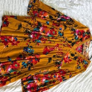 Make an offer Umgee Flair Sleeve High Low Dress